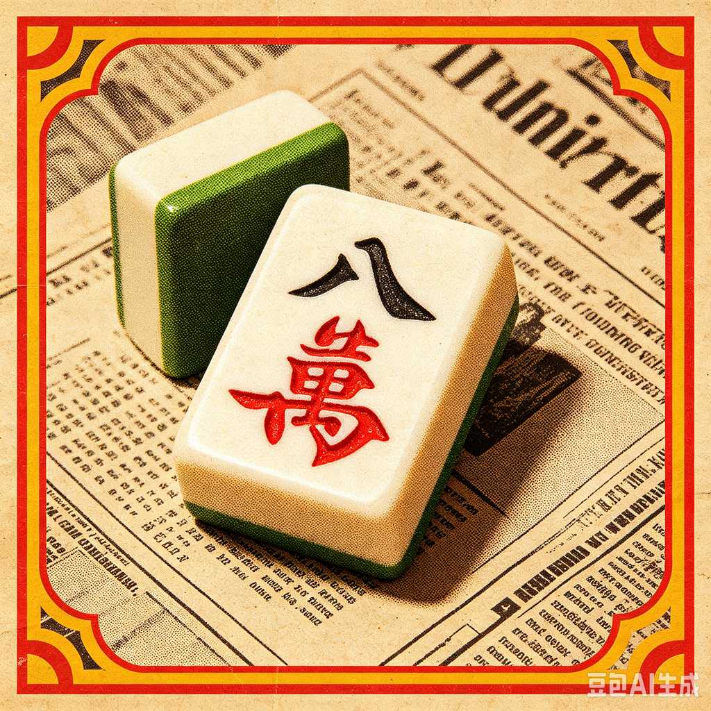 decorative text mahjong set